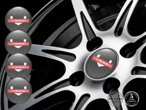 Vossen Hub Cap Sticker Style High-Quality Domed Labels